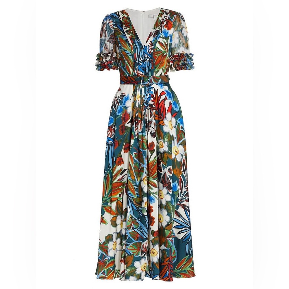 Like New - Badgley Mischka Floral Dress - size 12